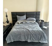 2024 new Tuff velvet solid color jacquard multifunctional cover blanket blanket jacquard butterfly model