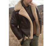 2024 Fur Integrated Men's Jacket Coat with Thickened New Winter Fashion and Casual Faux Leather Fleece Men's Jacket Clothing