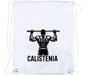 4 Mochilas de cuerdas calistenia flexiones frase motivadora gimnasio playa piscina picnic excursion