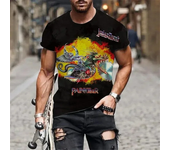 2024 Summer New Hot Rock Judas Priest Band 3D Printed Men's T-shirt Hip Hop Style Plus Size Loose Comfortable Breathable Top