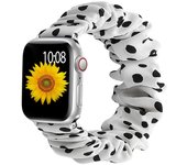 Scrunchie Strap For Apple Watch Band 8 Ultra 49mm 44mm 40mm 42mm 38mm 45mm 41mm Nylon Solo Loop Bracelet IWatch 8 7 SE 6 5 4 3 2