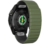 26/22mm Silicone Watch Band For Garmin Fenix 7 7X 6 6X Pro 5 5X Plus 3 HR Enduro Epix Gen 2 Smartwatch Magnetic Loop Wrist Strap