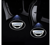 Car Door LED HD Welcome Courtesy Shadow Projector Lamp Logo Light For Dacia Duster Logan Sandero 2 Mcv Sandero MK Cilo Stepway