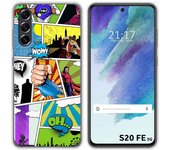Funda Silicona para Samsung Galaxy S21 FE 5G diseño Comic Dibujos