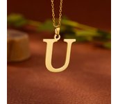 Stainless Steel A-Z Alphabet Necklace For Women Gold Color Punk 26 Letter Pendant Choker Necklace Party Aesthetic Jewelry 2024