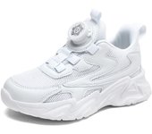 Children Casual Shoes Kids Sneakers for Boys and Girls Solid White Shoes Mesh Breathable Running Sports Tenis Chunky Sneakers