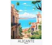 Spain Travel Poster Paris Gran Canaria Barcelona Madrid Granada Landscape Canvas Print Painting Wall Art Picture Room Home Decor