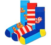 Happy Socks Calcetines de hombre, paquete de 3 - Día del Padre, caja de regalo, colores mixtos