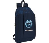 SAFTA - MINI MOCHILA CREMALLERA VERTICAL BATMAN "LEGENDARY" - Mochila con Asas Ajustables y Espalda Ergonomica - Mochila con Compartimientos con Cremallera - Mochila Diseño Único y Licencia Oficial By BATMAN "LEGENDARY"