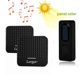 Solar Powered Waterproof Wireless DoorBell EU US UK Plug Smart Door Bell Chime 1 Button 1 Receiver