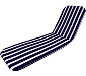 Playa cojin tumbona azul-blanco 185x55x2.5cm 10605