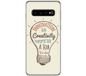 Tumundosmartphone FUNDA de GEL TPU para Samsung Galaxy S10 Plus diseño Creativity Dibujos