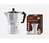 SPARK. Cafetera Expresso Clásica de INDUCCIÓN. 3 TAZAS. de Aluminio Premium.  Mango Ergonómico. Café. Italiana.