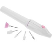 Portable Manicure Drill Machine - Electric Manicure Set with 5 Bits Mini Nail Drill Wireless Pen Shape Finger Toe Nail Care for Manicure