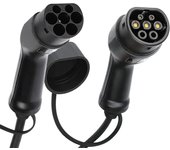 Manguera de carga KSIX para cargador coche eléctrico, AC, Tipo 2, Monofásico, 5 metros, 32A