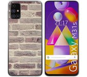 Tumundosmartphone Funda Gel Tpu para Samsung Galaxy M31s diseño Ladrillo 01 Dibujos