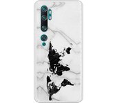 Funda compatible con Xiaomi Mi Note 10 - CC9 Pro - Be Unique Funda Gel mármol mapa negro