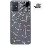Tumundosmartphone Funda Gel Transparente Samsung Galaxy A71 5G Personalizada Dibujo Araña