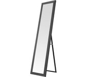 Espejo de Pie de Madera 140x35 cm Nyana Home – Marco MDF Blanco Decapado, Estilo Nórdico, Pie Regulable