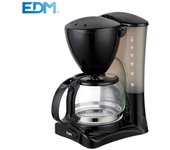 Cafetera de goteo 6 tazas 550w 16,5x12,5x24cm edm