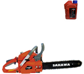 Motosierra Gasolina 38cc 16" + Aceite 2 Tiempos CS38T SAKAWA