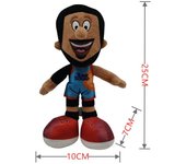 Muñeco de peluche de marca compartida de estrella de baloncesto- Coleccionables deportivos retro