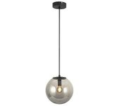 CRISTAL RECORD Lámpara Colgante Boston Negro Fumé Tulipa Esférica