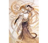 Yoshitaka Amano Final Fantasy Game Luxury Poster Sticky Wall Art Printing Waterproof Home Living Bed Room Bar Aesthetic Decor
