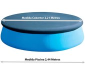 Maxia Market - Cubierta para Piscina Sintética Fácil de Colocar para Piscinas Redondas