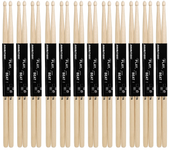 IRIN 12 Pairs 7A Maple Drumsticks Hand Polished Smooth Thornless Drum Sticks Professional Wooden Percussion Parts Accessories
