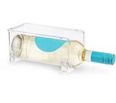 CABLEPELADO Organizador botellas para frigorífico de plastico, Estante vino frigorífico, Botellero de plástico para frigorífico, Organizador para Botellas, 20 cm largo x 10 cm ancho x 10 cm alto