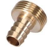 Conector de latón - rosca macho 3/4" - manguera 3/4"