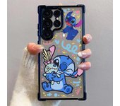 Cute Stitch Phone Case For Samsung S25 S24 S23 S22 S21 S20 FE Note20 Plus Ultra 4G 5G Anti Fall Airbag Cover