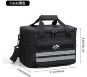 Bolsa de almuerzo cruzada de moda con aislamiento grueso y gran capacidad para uso comercial.