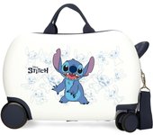Disney Maleta Correpasillos ABS Rígida Happy Stitch Blanco