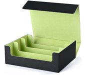 Trading card storage box, can hold 1800+ single decks, magnetic closure PU leather card box, fits for MTG, TCG,Yugion cards