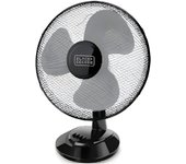 Black+Decker Ventilador de Mesa con Aspas Negro 3 Velocidades 3018 M³/h