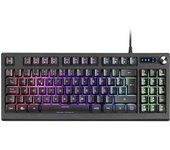 Mars gaming teclado mkrevo tkl con pad numerico - tecnologia h-mech - iluminacion rgb 12 modos - rueda de control dual - compatibilidad multiplataforma - color negro