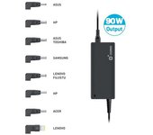 Cromad Cargador Universal Automático 90W - Protección Sobrecargas - Selector de Voltaje