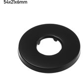 New Black Shower Faucet Decorative Cover Chrome Finish Stainless Steel Water Pipe Wall Covers Bathroom Accessories