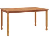 vidaXL Mesa de comedor de jardín madera maciza de teca 150x90x75 cm