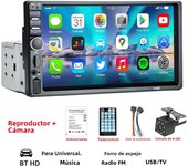 HIPPBQCC Car Radio 7 inch 1 Din Stereo MP3 MP5 Multimedia Player Support SWC/AUX/BT/SD/USB/Mirrorlink/FM/RCA/HD Video/U Disk
