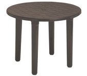 Mesa Resina Garden Life 4024W Wengué 90 Cm - Fácil Montaje