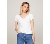 TOMMY HILFIGER DW0DW17385 Camisetas Manga corta Mujer Blanco