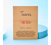 12 Constellation Birthstone Bracelet Natural Stone Beads Bracelet For Women Men Adjustable Rope Braided Wristbands Birthday Gift