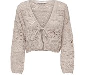Only mod. 15257604 Chaqueta corta de punto calado