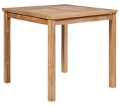 vidaXL Mesa de jardín de madera maciza de teca 80x80x77 cm