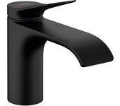 hansgrohe Vivenis Grifo monomando de lavabo 80 sin vaciador automático, negro mate, 75012670