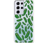 Funda original compatible con Samsung Galaxy S21 Ultra - S30 Ultra - Rick y Morty Pickle Rick Pat