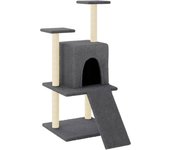 Rascador para Gatos con postes de ISAL gris obscurela 110 cm